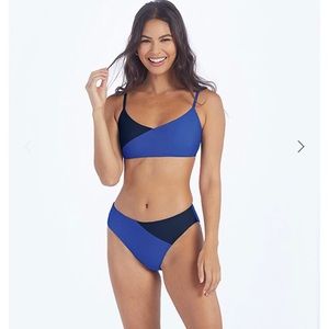 Diagonal Mid Rise Bikini Bottom